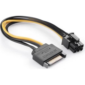 Resim Yeka 6 Pin Ekran Kartı Sata Power Kablosu 