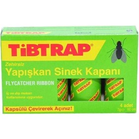 Resim Tibtrap Yapışkan Sinek Kapanı 4 Lü 
