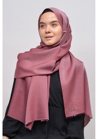 Resim Altobeh Kadın Düz Renk Pırıltı Simli Tesettür Shawl Parlak Abiye Şal - Koyu Maron 