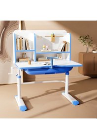 Resim Sakura Yükseklik Ayarlı Çocuk Çalışma Masası Mavi 