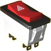 Resim CRN Renault 12 Dörtlü Flaşör Düğmesi Uyumlu 