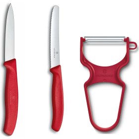 Resim Soyma Bıçağı Seti, 3 Parça Kırmızı 
