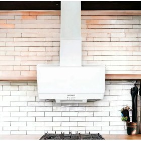 Resim GoodWest Gw 1812 Beyaz Davlumbaz Duvar Tipi Alüminyum Malzeme ile 3 Kademe Kontrol 