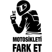 Resim Motosikleti Fark Et Oto Araba Cam Motosiklet Sticker 502970157 