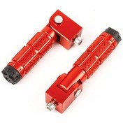Resim Motosiklet Elektroscooter Alüminyum Katlanabilir Pedal - 8mm Evrensel Uyumlu, Anti Kayma Dizaynlı, Kırmızı 1 Çift 