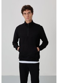 Resim Tommy Life Herbert Siyah Dik Yaka Eşofman Takım - 85233 Siyah 