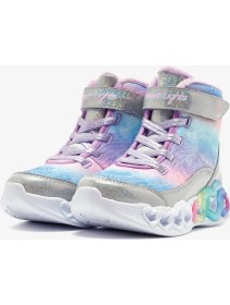 Resim Skechers Infinite Heart Lights - Lovin Hearts Büyük Kız Çocuk Gri Işıklı Bot 303054L Smlt 