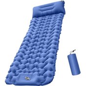 Resim Suntek Bahçe Seyahat Yürüyüş Için Şişme Yatak Su Donanma Mavi 