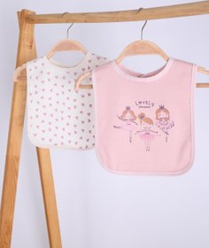 Resim Babyhola Balerin-kalp Desen Sıvı Geçirmez 2'li Mama Önlüğü 11229 