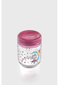 Resim Renga Dolce Desenli 210 Ml Silikon Contalı Cam Mama Kavanozu 222003 Fuşya 