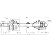 Resim MAHER Aks Komple Ön Sorento 10-15 / Sağ A-t / M-t Dızel 2.2 Crdı Abslı 52 Dış 592mm Mhr-02073 