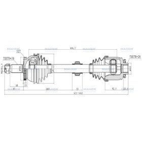 Resim MAHER Aks Komple Ön Sorento 10-15 / Sağ A-t / M-t Dızel 2.2 Crdı Abslı 52 Dış 592mm Mhr-02073 