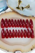 Resim Nera Classy 20'li Stiletto Bordo Takma Tırnak - 20 Adet Bordo Stiletto 
