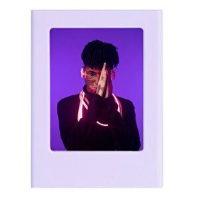 Resim Fujifilm Instax Mini Film Uyumlu Lila Mıknatıslı Fotoğraf Çerçevesi 