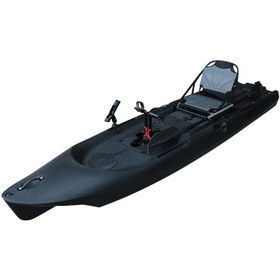 Resim Sup Pro Tek Kişilik Pedallı Balıkçı Kanosu Siyah 