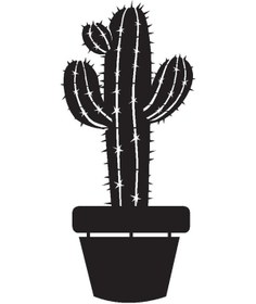 Resim Byr002 Saksı Çiçeği Kaktüs Tip 4 40x88 Cm Efsngrck 