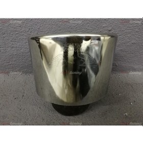 Resim Tek Çıkışlı 105mm Egzoz Ucu Eğik Oval Ağız 