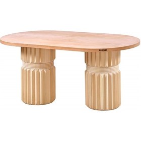 Resim Masifart Steit 180 Lik Prestij Oval Masa Cilasız Ham Ham 