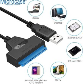 Resim Usb 2.0 To 2.5 Inç Sata Hdd Ssd Çevirici Veri Kablosu Al2624 