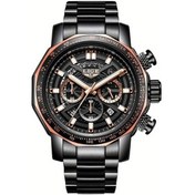 Resim Fochsia Lıge Genç Erkek Siyah Kreatif Saati Öğrenci Moda Çelik Kordon Çok Fonksiyonlu Diğer 