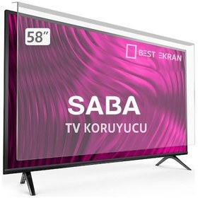 Resim Bestekran Saba Uyumlu Sb58350 Tv Ekran Koruyucu - Saba Uyumlu 58" Inç Tv Ekran Koruyucu 