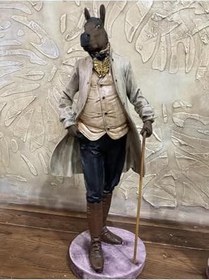 Resim wowocraft At Başlı Biblo Heykel Karışık 