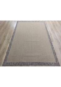 Resim Çam Halı Sisal 9709 Bej / Gri Bordürlü Jüt Sisal Kilim - 200x300 