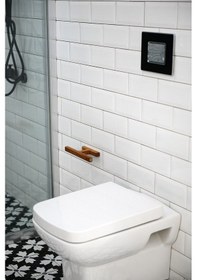 Resim Tuvalet Kağıtlık Yapışkanlı Yedekli Ahşap WC Kağıtlık 