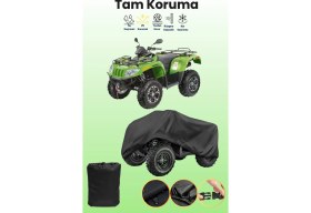 Resim Dokaca Siyah Arctic Cat Alterra 1000 L Xt Atv Brandası, Atv Koruyucu Örtüsü 