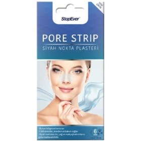 Resim Stopever Pore Strip Siyah Nokta Bandı 6'lı 1 Paket 