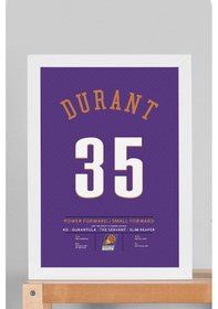 Resim Kevin Durant Forma Çerçeveli Tablo - Nba Phoenix Suns Jersey 