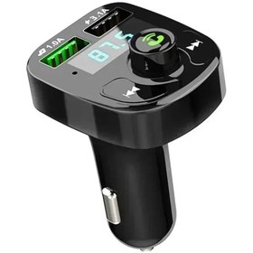 Resim MMPSHOP Bluetooth Araç Kiti FM Transmitter Cihazı Oto Çakmaklık Şarj Aleti Müzik Kiti 