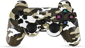 Resim Kontorland - PS3 Uyumlu Titreşimli Kablosuz Oyun Kolu GamePad (Kahverengi Kamuflaj) 