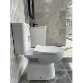 Resim Turavit Alize Kanallı Alttan Çıkışlı Klozet+Rezervuar 