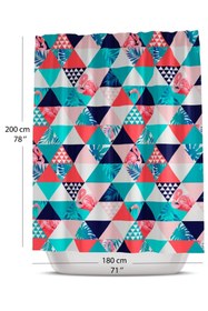 Resim Tropikhome Renkli Banyo Duş Perdesi-1.kalite Polyester Kumaş Banyo Perdesi, 180x200 Cm Duş Perdeleri 
