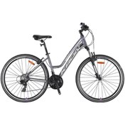 Resim Kron Tx 100 - 28" Trekkıng Lady - 15' - 21 Vites - [pabuç Frenli] -bej Gri-turuncu/füme 