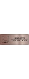Resim Mayeka Işlem Odası Isimlik Bronz Metal Kapı Isimliği Levhası Yönlendirme Tabelası 