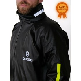 Resim Outdo Motorcu Yağmurluğu Alt Üst Takım Ekonomik Model 