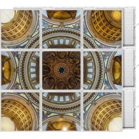 Resim Gök Panel 60 x 60 LED Panel Aydınlatma Desenli 3x3 9'lu Grup 46510883SA 