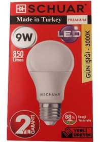 Resim 9W BEYAZ LED AMPUL E27 SCHUAR 
