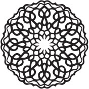 Resim Çiçek Deseni (Oto-Motor-Laptop-Duvar-Dekor) (Tip 8) 30 x 30 cm 