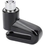 Resim Siyah Motosiklet Bisiklet Anti Hırsızlık Tekerlek Disk Fren Kilidi Emniyet Disk Tekerlek Kilidi Dağ Yol Bisikleti Tuşları İle Asma Kilit 