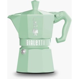 Resim Braventa Collection - Exclusive: 3 Cups Ocak Üstü Espresso Pişirici - 130ML - Yeşil Renk - Alüminyum Gövde - Patentli Gü 