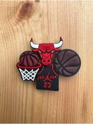 Resim Crocs Jibbitz Terlik Süsü Chicago Bulls Basketbol Ultimate 4’lü Set 