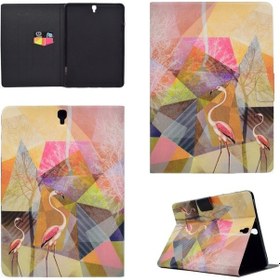 Resim Galaxy Uyumlu Tab S3 9.7 T820 Tpu Yatay Çevirme Deri Kılıf Tutucu Ve Kart Yuvası Ve Uyku / Uyandırma Fonksiyonu 