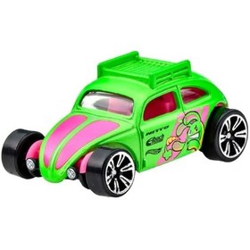 Resim Hot Wheels Neon Yarışlar Temalı Arabalar Jby93 Neon Speeders Custom Volkswagen Beetle Çok Renkli 