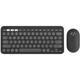 Resim Schitec Çift Cihaz Bağlantı Özellikli Klavye Ve Mouse Set 2.4g+bt Siyah Km902 Diğer 