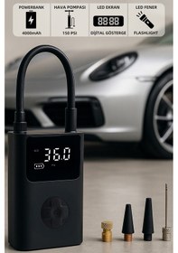 Resim Mioji Mio 11 Plus 150PSI 4000 mAh Taşınabilir Araç Hava Kompresörü Araba Lastik Hava Pompası 