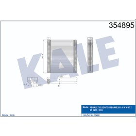 Resim Kale-354895 Fluence Megan Iii 1.6 16V Mt At Evaporatör 515071175 