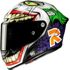Resim HJC RPHA1 MC48SF Kask Joker Dc Comics Kapalı Kask Beyaz - Gri - Kırmızı 